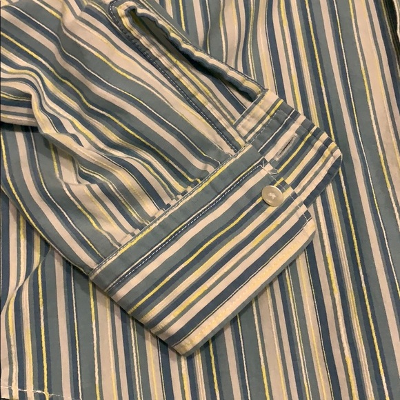 Blue and white striped Hugo Boss dress shirt - Picture 4 of 13